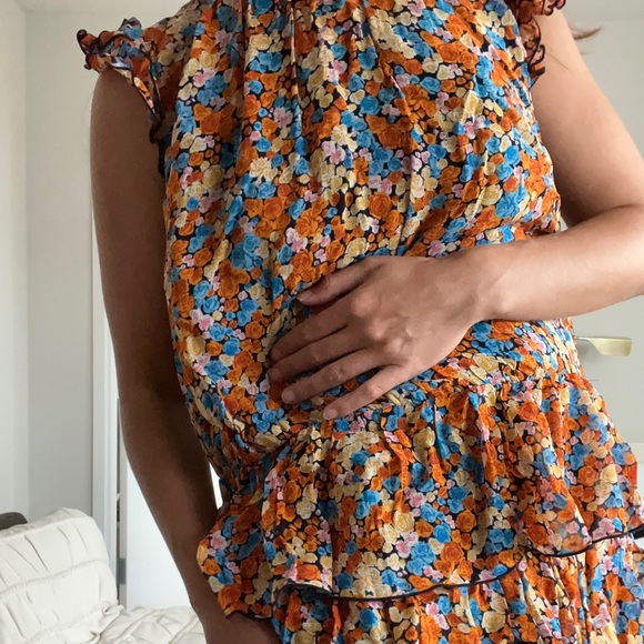Little Moon Floral Tiered Maxi Dress - Medium